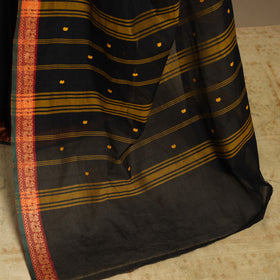 Black Kandangi Chettinad Cotton Saree with Border