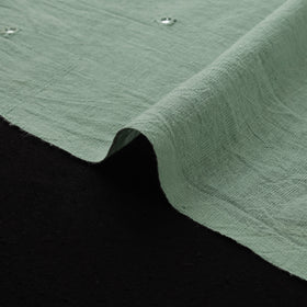 Kutch Organic Kala Cotton Mirror Work Pure Handwoven Fabric 02