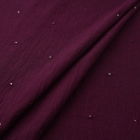 Kutch Organic Kala Cotton Mirror Work Pure Handwoven Fabric 03