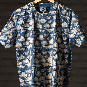 Bindaas art printed cotton unisex round neck t-shirt 94