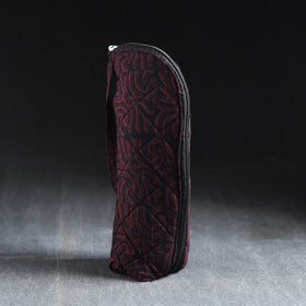Maroon Handmade Cotton 1L Water Bottle Cover