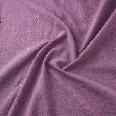 Kutch Organic Kala Cotton Mirror Work Pure Handwoven Fabric 04