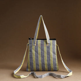 Multicolor - handmade quilted cotton sling bag 16