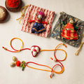 Buy Handmade Beadwork Rakhi & Lumba Set 02 Online at iTokri.com