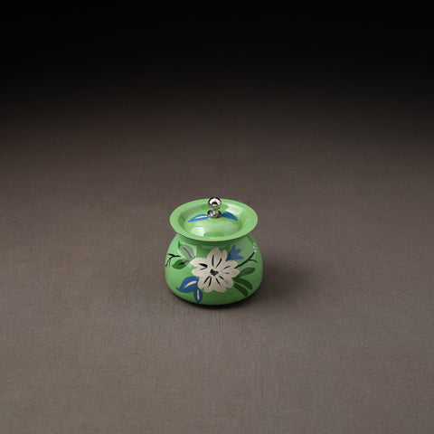 Floral Handpainted Enamelware Stainless Steel Ghee Pot 53