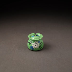 Floral Handpainted Enamelware Stainless Steel Ghee Pot 53