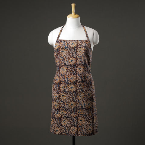 Kalamkari Block Printed Cotton Apron with Pocket 