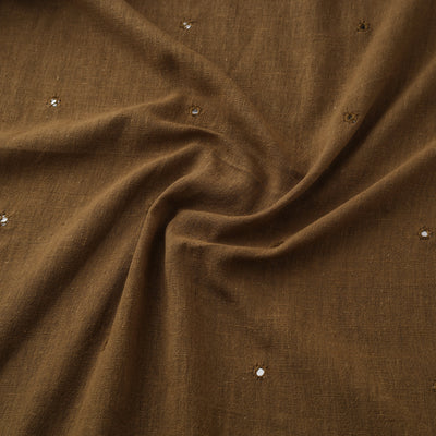 Kutch Organic Kala Cotton Mirror Work Pure Handwoven Fabric 05