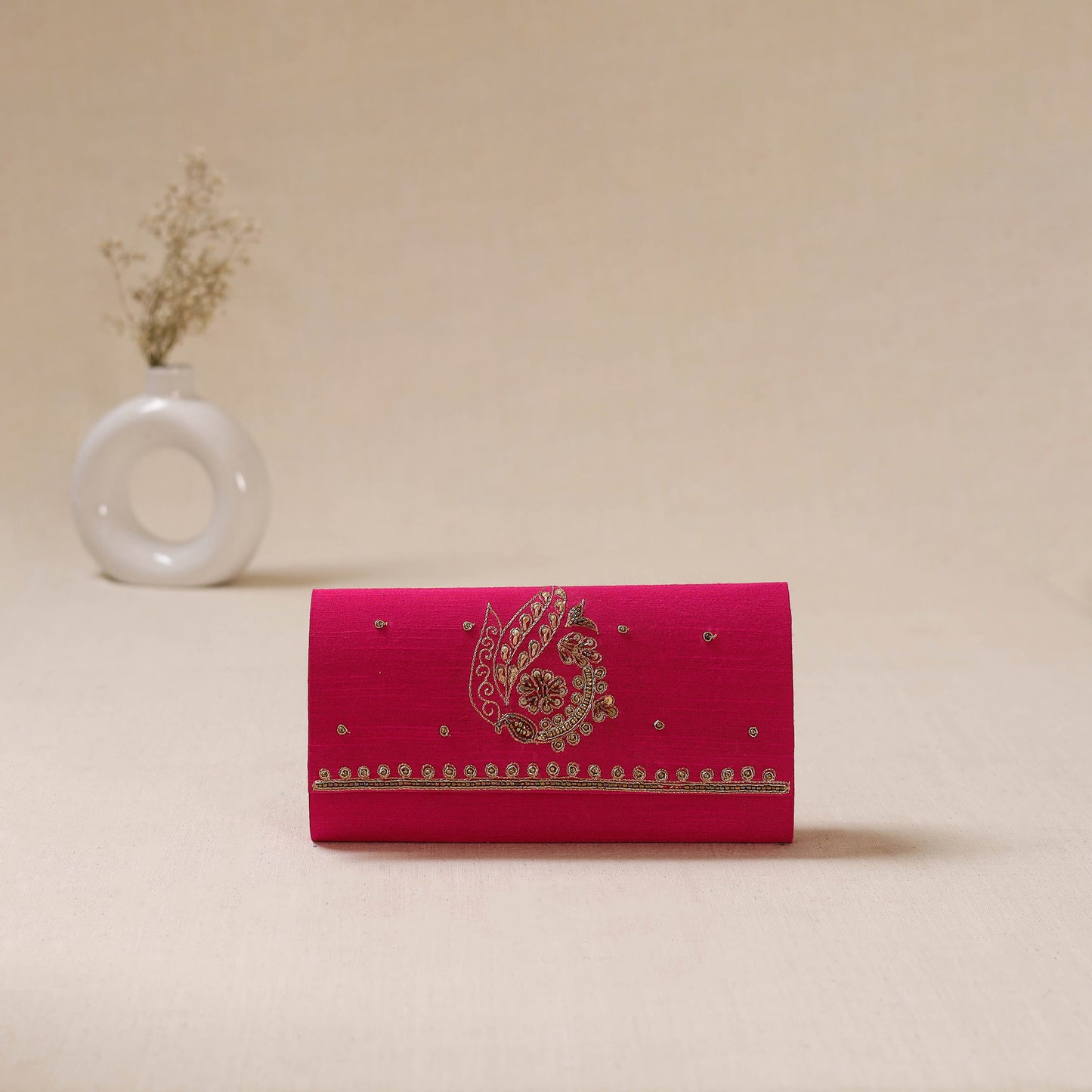 Zardozi Hand Embroidered Clutch 01
