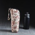 Beige Handmade Cotton 1L Water Bottle Cover