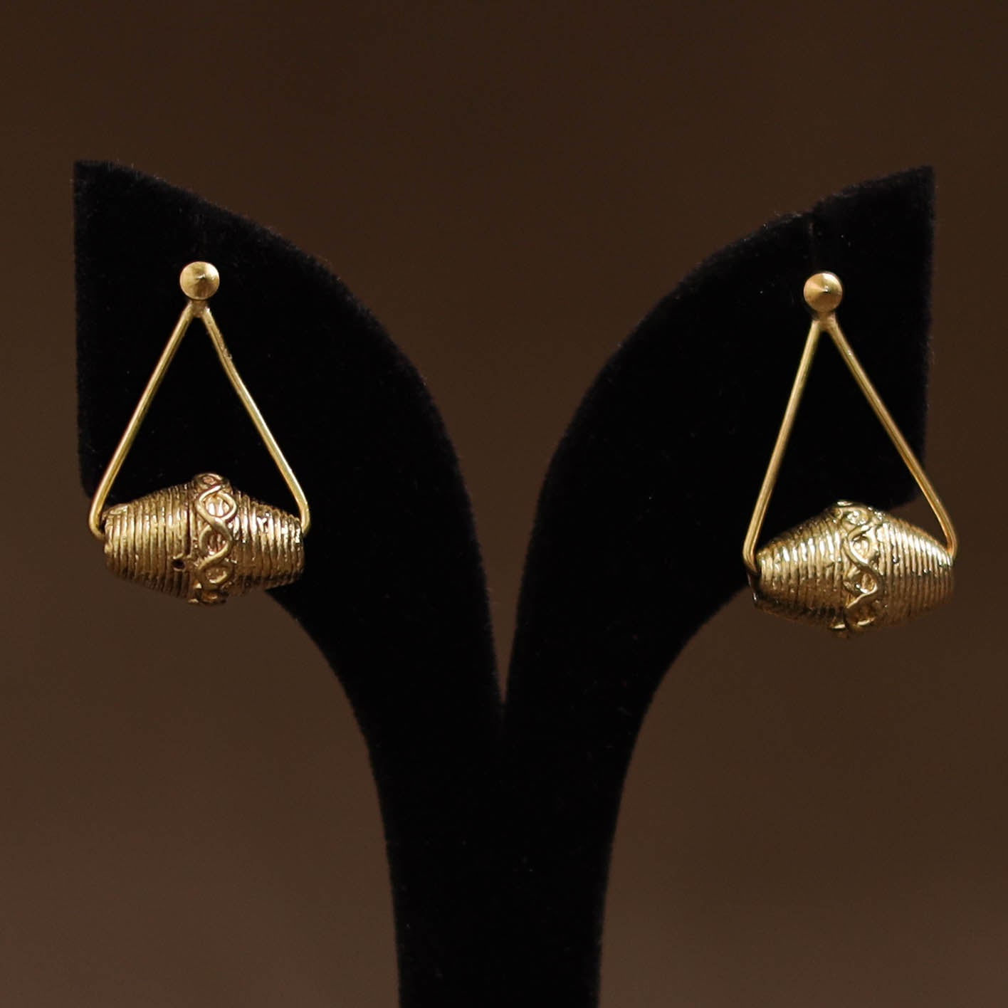 Miharu Tribal Dokra Brass Earrings 16