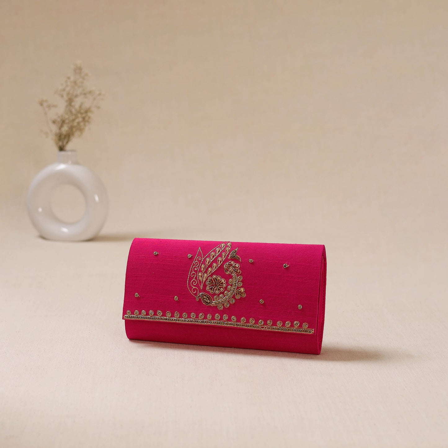 Zardozi Hand Embroidered Clutch 01