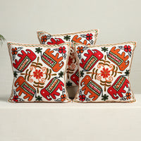 Aari Embroidery Cushion Cover