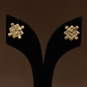Miharu Tribal Dokra Brass Stud Earrings 18