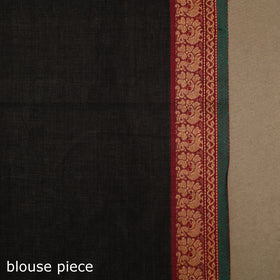 Black Kandangi Chettinad Cotton Saree with Border