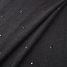 Kutch Organic Kala Cotton Mirror Work Pure Handwoven Fabric 07