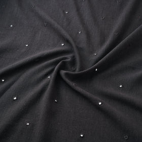 Kutch Organic Kala Cotton Mirror Work Pure Handwoven Fabric 07