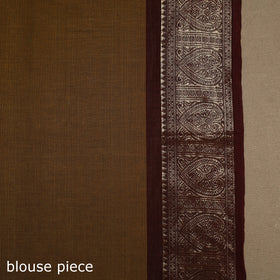 Brown Kandangi Chettinad Cotton Saree with Border