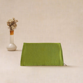 Traditional Kutch Mashru Silk Leather Flap Clutch / Wallet 03
