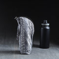 Grey Handmade Cotton 1L Water Bottle Cover