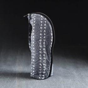 Grey Handmade Cotton 1L Water Bottle Cover