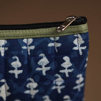 Blue - Handmade Quilted Cotton Utility Pouch 02