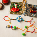 Buy Handmade Beadwork Rakhi & Lumba Set 05 Online at iTokri.com