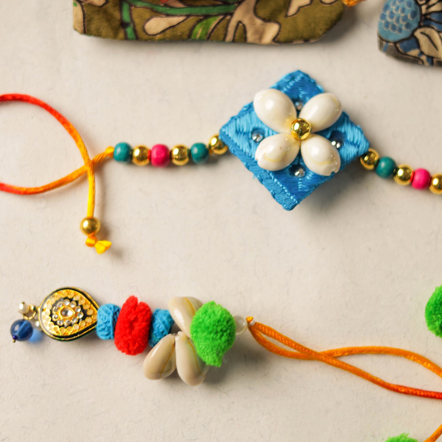 Buy Handmade Beadwork Rakhi & Lumba Set 05 Online at iTokri.com