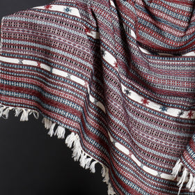  Kutch Weaving Handloom Merino Woolen Shawl 