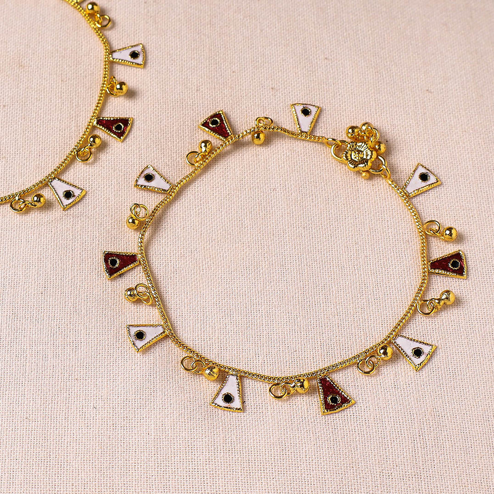 meenakari anklets