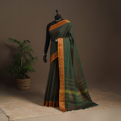Green - kandangi chettinad cotton saree with border 106