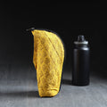 Yellow Handmade Cotton 1L Water Bottle Cover