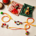 Buy Handmade Beadwork Rakhi & Lumba Set 06 Online at iTokri.com