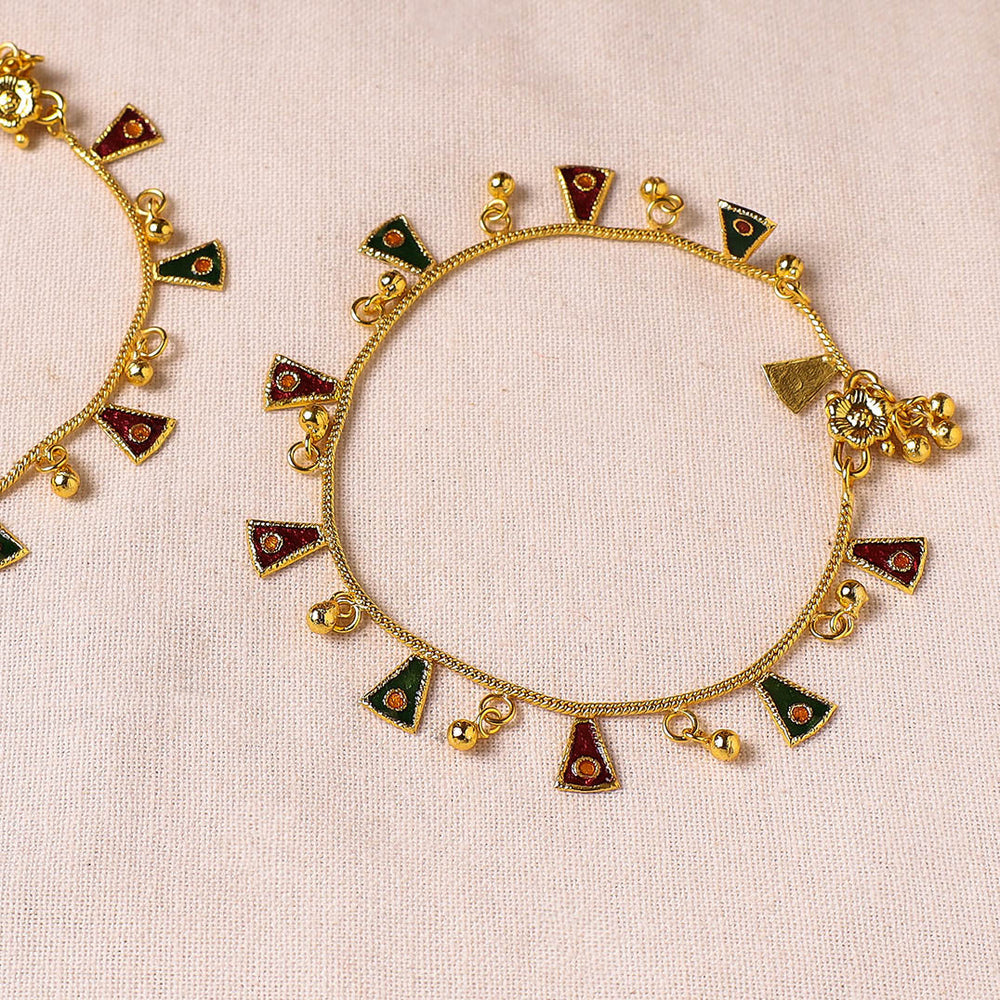 meenakari anklets