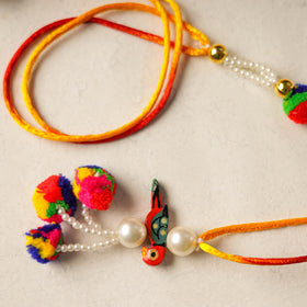 Buy Handmade Beadwork Rakhi & Lumba Set 06 Online at iTokri.com