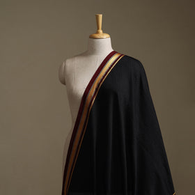Black - Karnataka Weave Cotton Khun Fabric 05