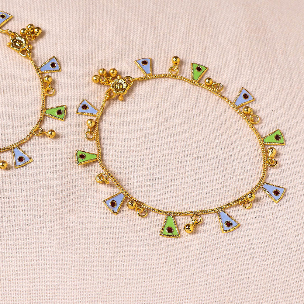 meenakari anklets