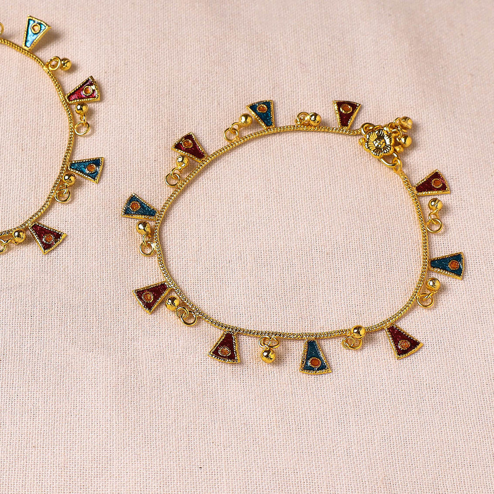 meenakari anklets