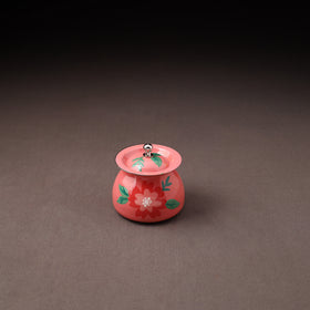 Floral Handpainted Enamelware Stainless Steel Ghee Pot 64