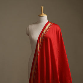 Red - Karnataka Weave Cotton Khun Fabric 08
