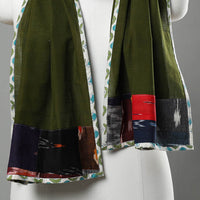 Green - Handloom Cotton Mangalagiri Stole 02