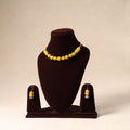Yellow German Silver Thread Beads Necklace Set