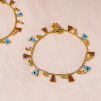 meenakari anklets