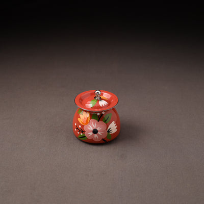 Floral Handpainted Enamelware Stainless Steel Ghee Pot 65