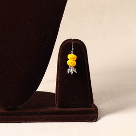 Yellow German Silver Thread Beads Necklace Set