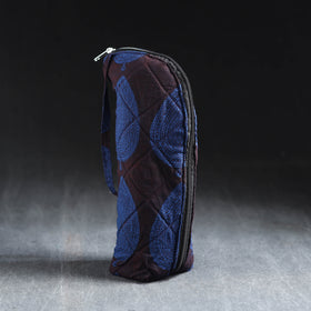 Blue Handmade Cotton 1L Water Bottle Cover