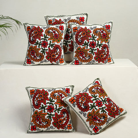 Aari Embroidery Cushion Cover