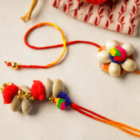 Buy Handmade Beadwork Rakhi & Lumba Set 08 Online at iTokri.com