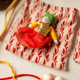 Buy Handmade Beadwork Rakhi & Lumba Set 08 Online at iTokri.com