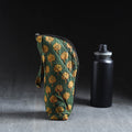 Green Handmade Cotton 1L Water Bottle Cover
